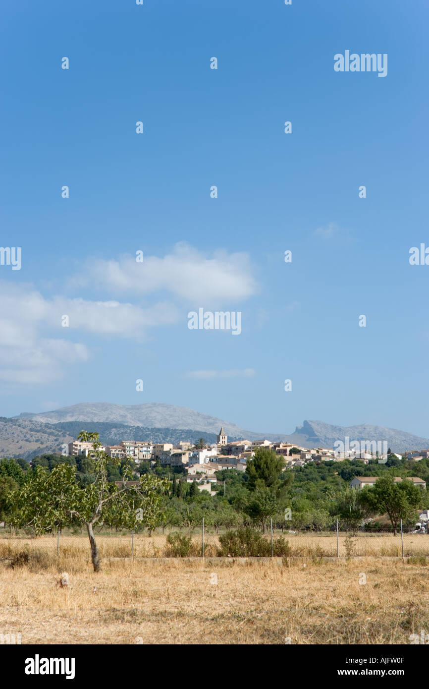 Villaggio di Campanet, a nord dell'isola, Mallorca, Spagna Foto Stock