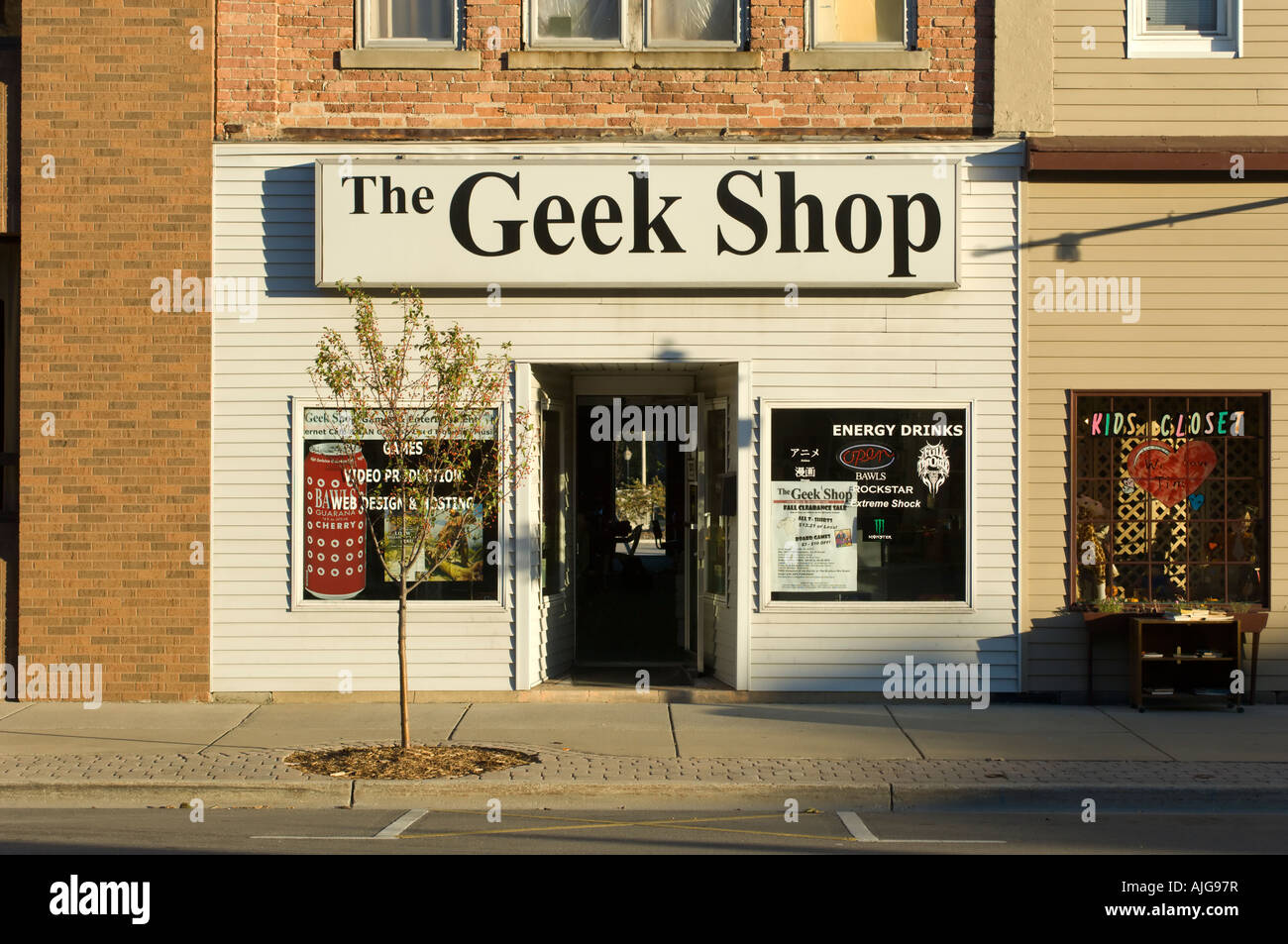 Il Geek Shop in Caro Michigan STATI UNITI Foto Stock