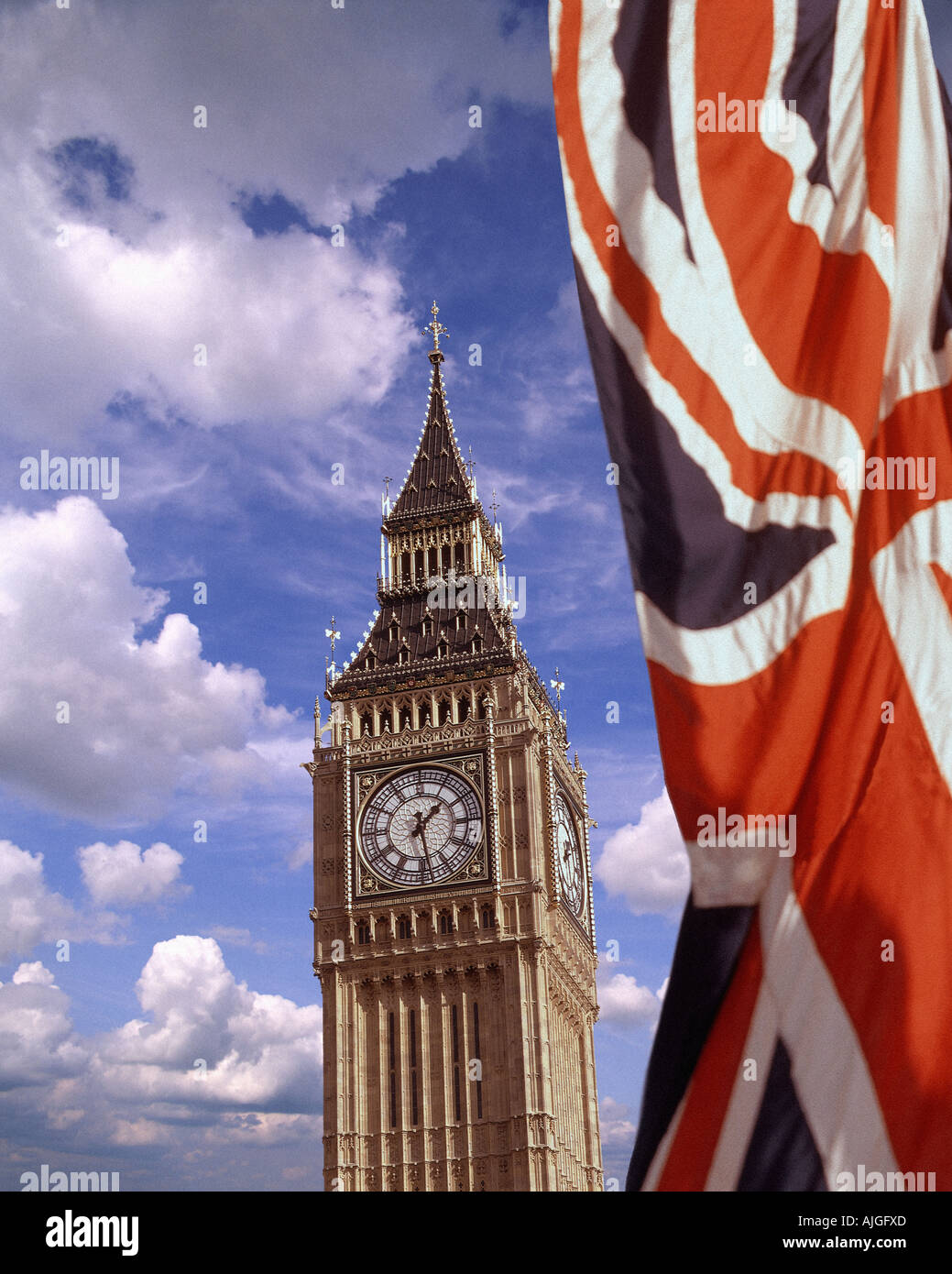 GB - LONDRA: Big Ben (Elizabeth Torre) con presa europea Foto Stock