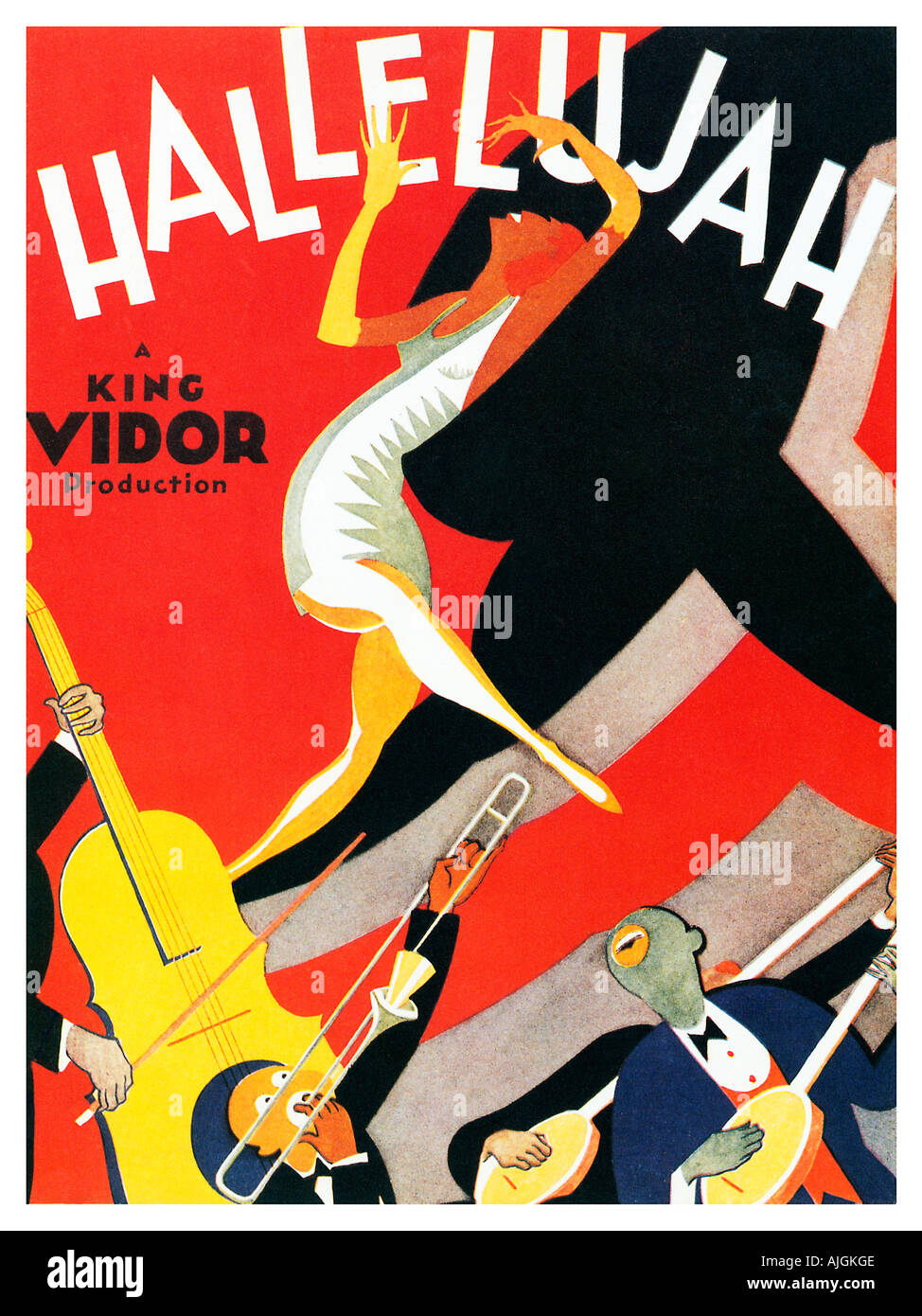 Hallelujah, depliant illustrativo per il 1929 rivoluzionaria primo tutto nero film di Hollywood, un jazz musical Foto Stock