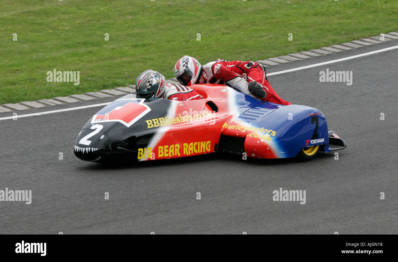 Sidecar Moto Racing Castle Combe Foto Stock