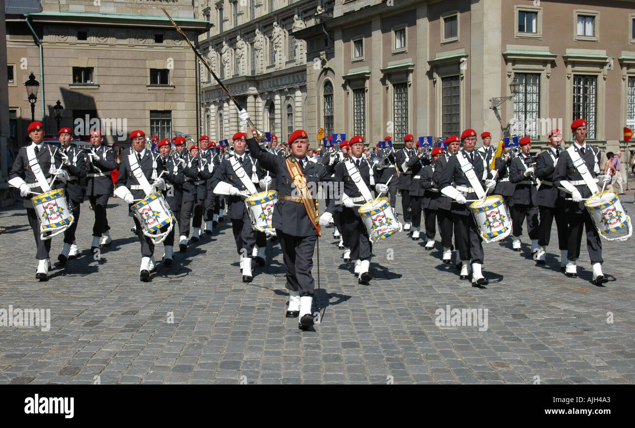 L'Esercito Svedese Band Foto Stock