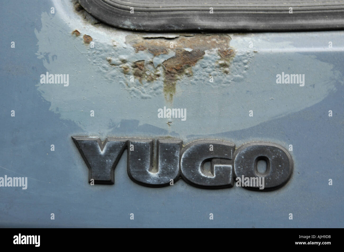 Marca auto Yugo, rusty Foto Stock