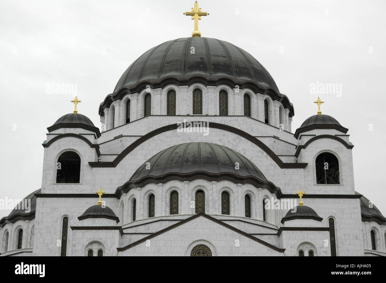 Beograd, la Chiesa del Santo Sava nel Vracar parte della città Foto Stock