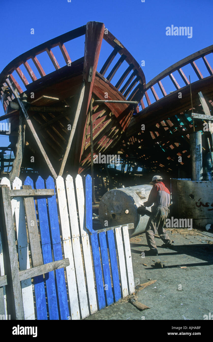 Cantiere Essaouira in Marocco Foto Stock