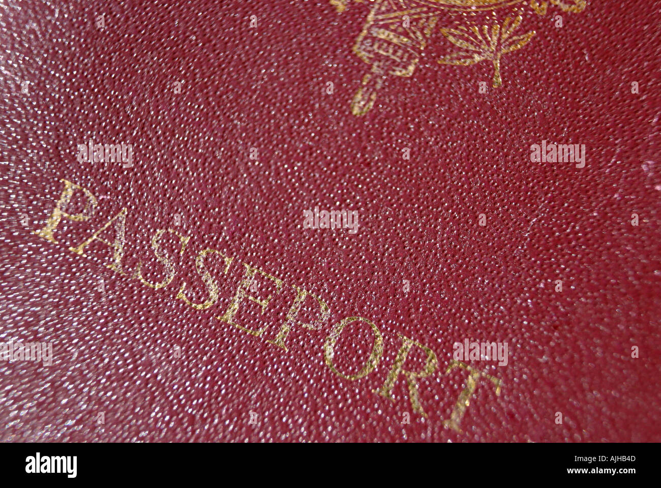 Coprire passaporto francese Foto Stock