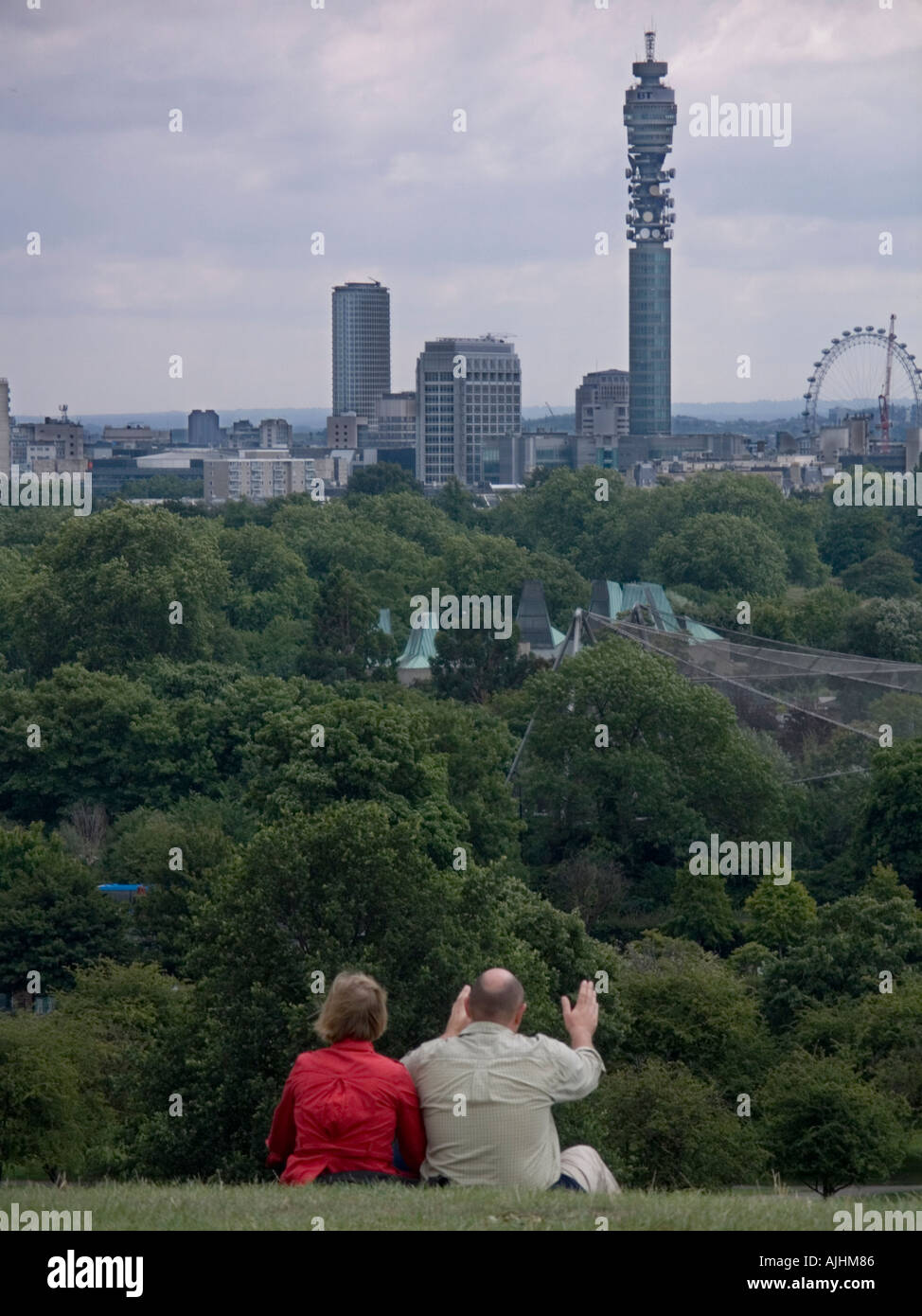3459 giovane su Primrose Hill non modello rilasciato Foto Stock