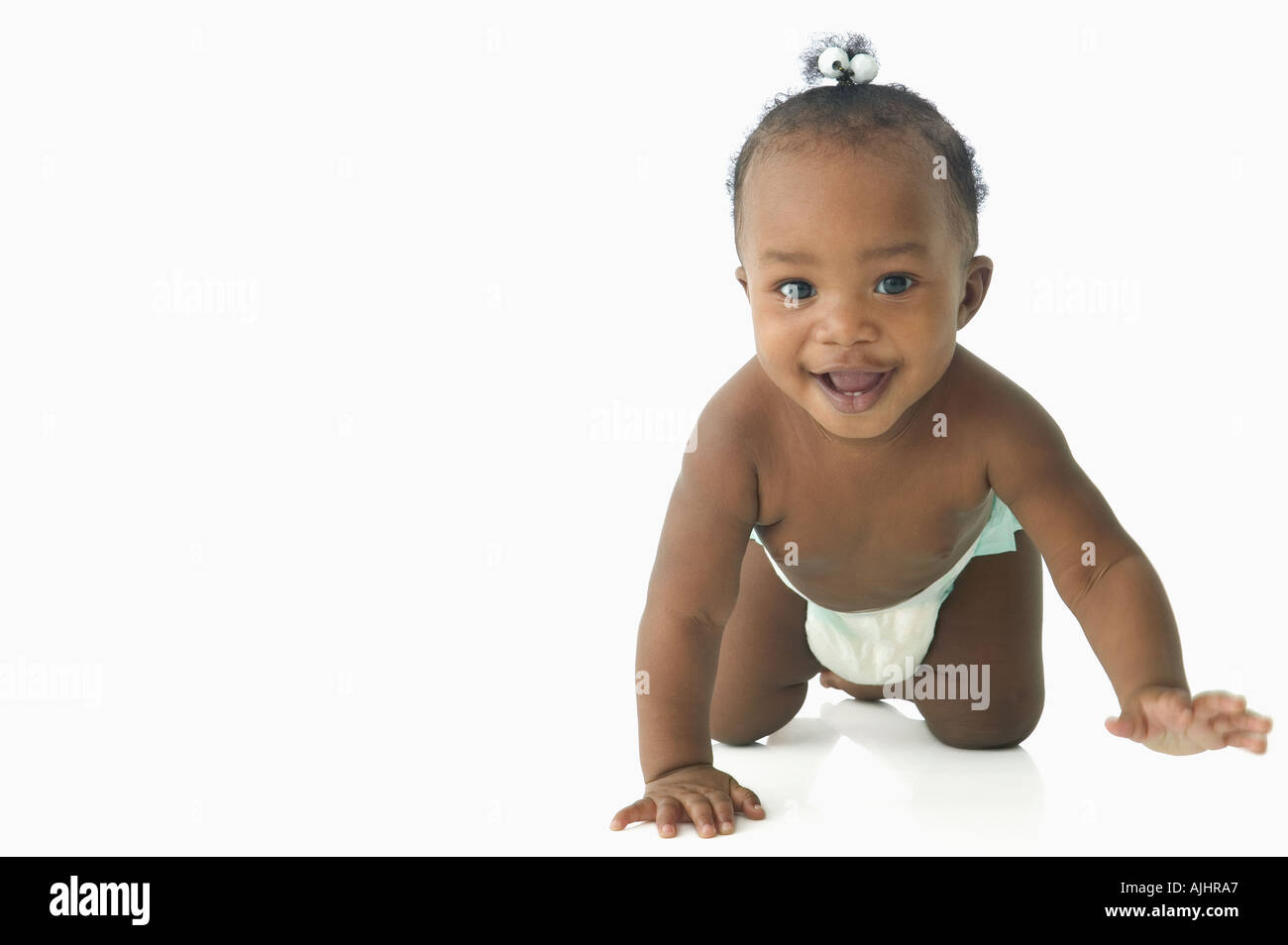 Sorridente bambina Foto Stock