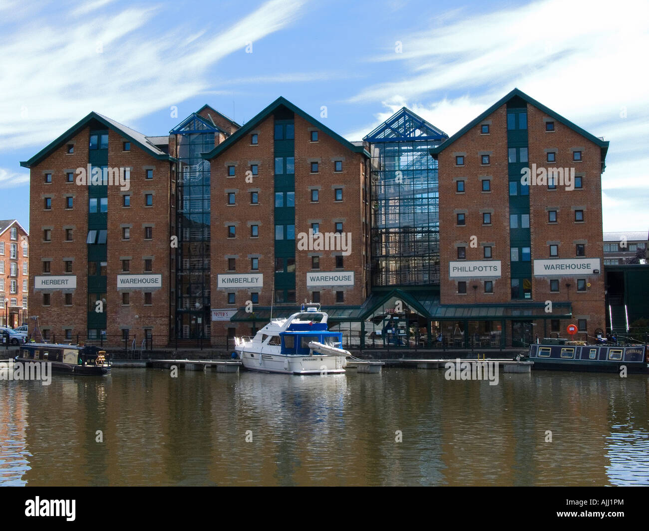 Lungomare in Gloucester, Regno Unito Foto Stock