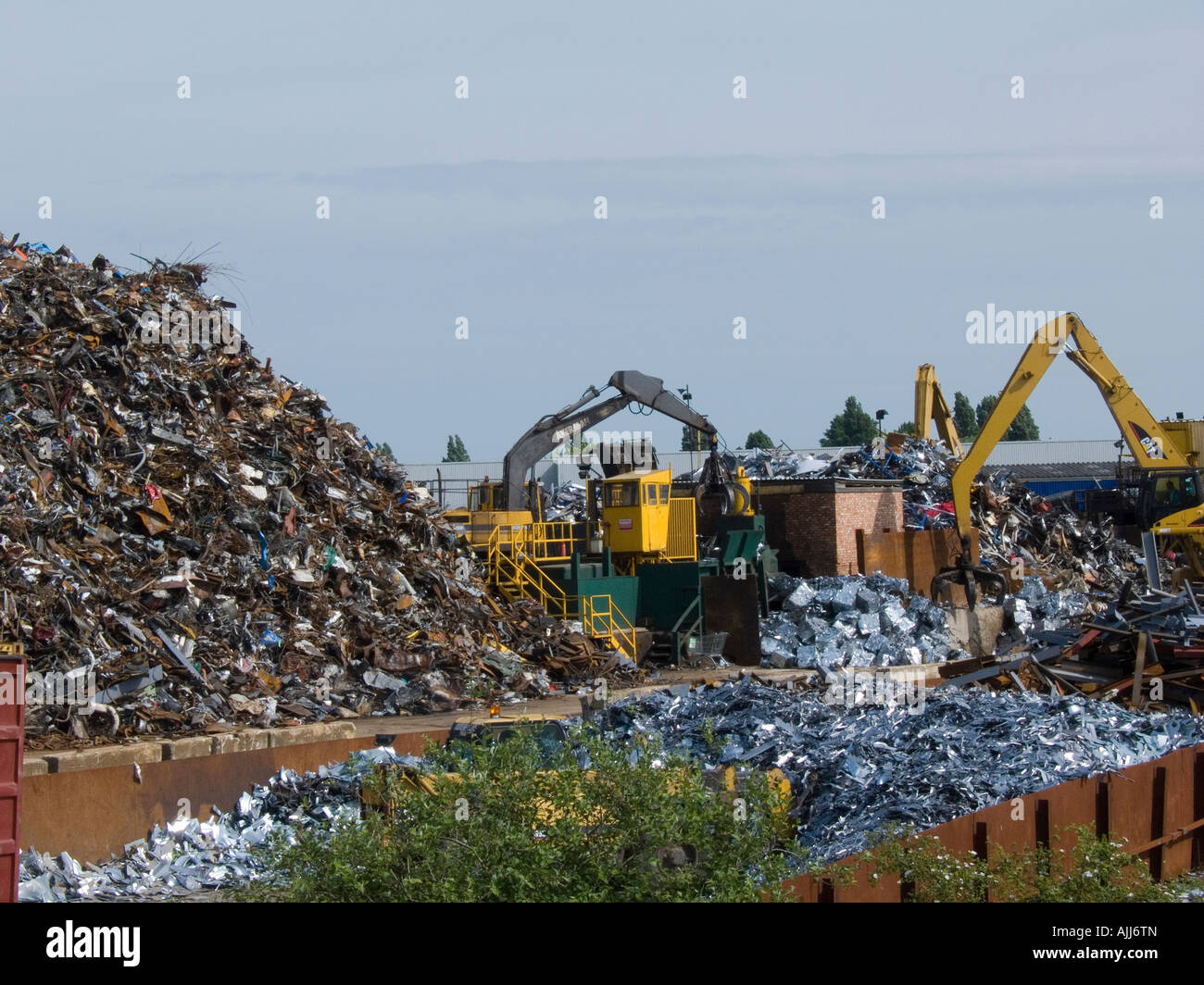Metallo impianto di riciclaggio, REGNO UNITO Foto Stock