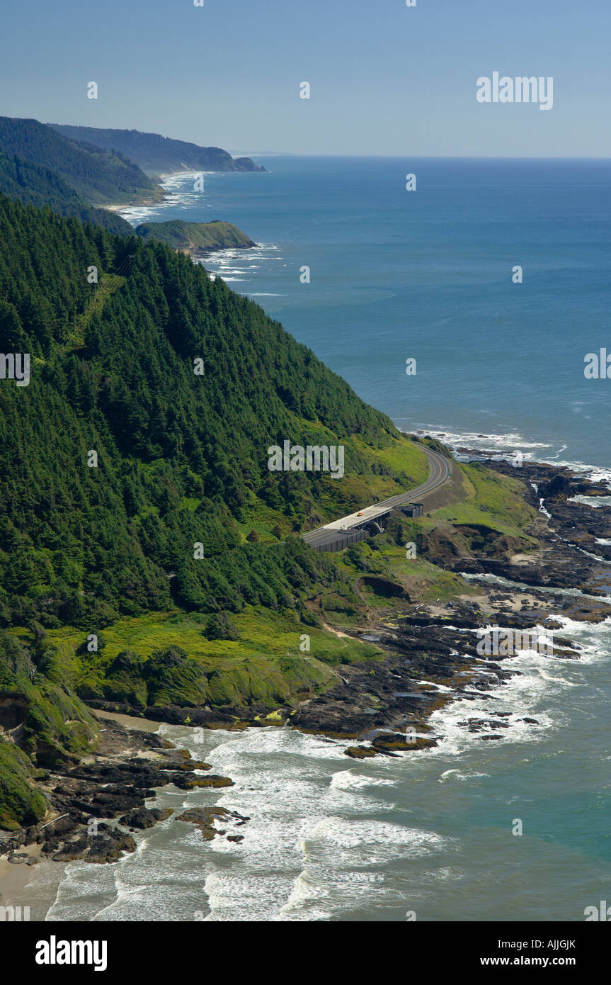 Oregon Coast da Cape Perpetua. Foto Stock