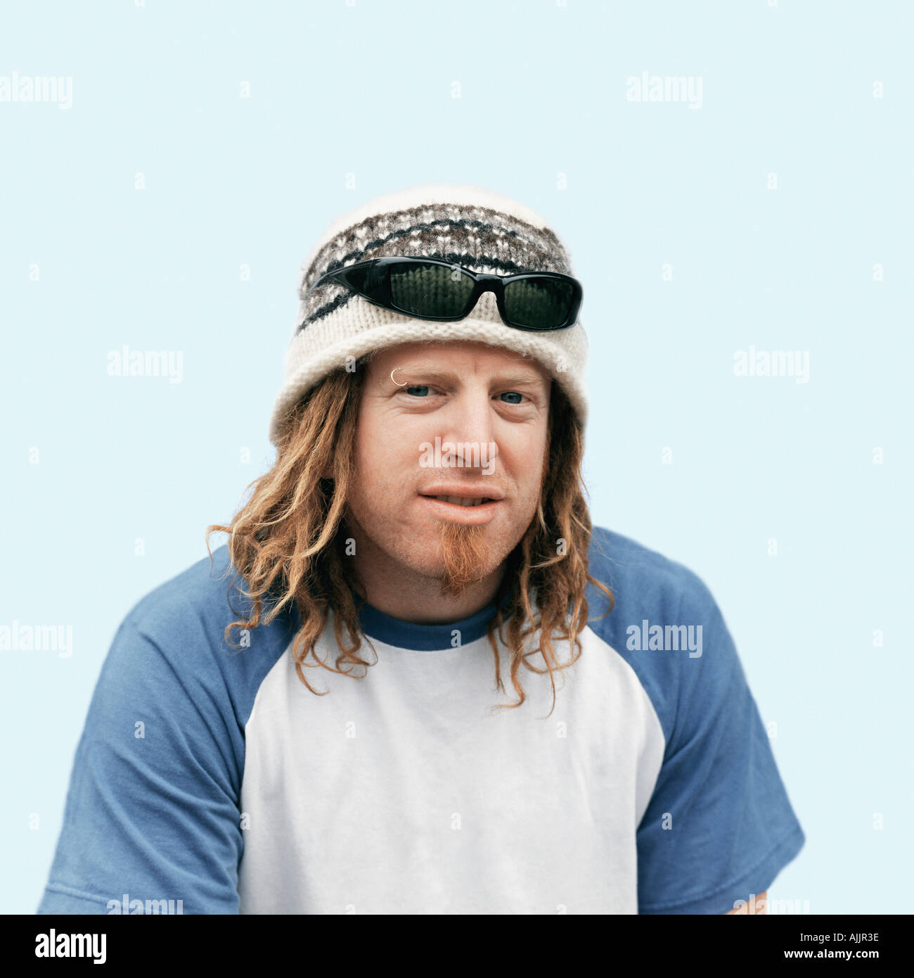 Ritratto di uomo con dreadlocks Foto Stock
