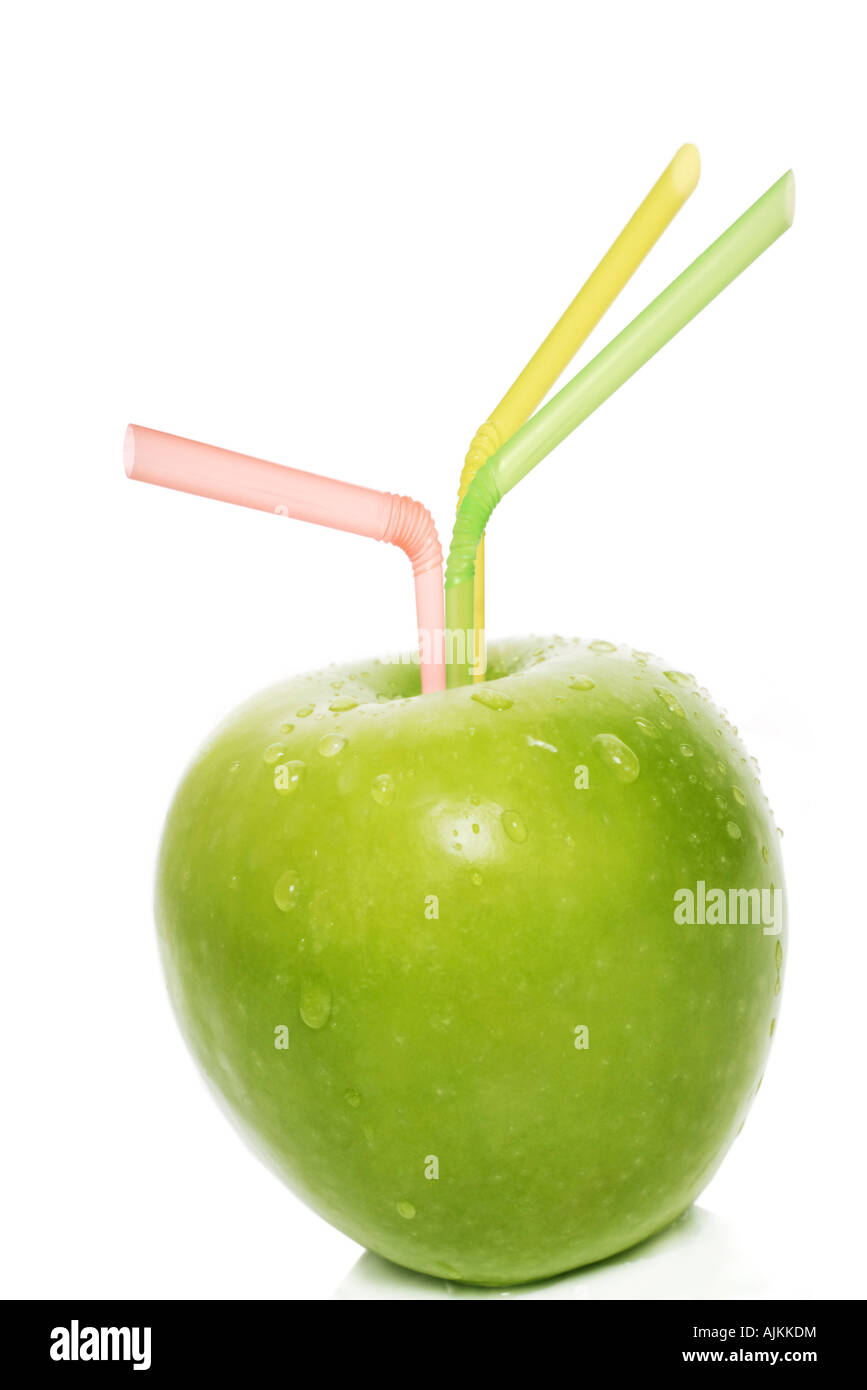 Deliziosamente fresco di succo di mela Foto Stock