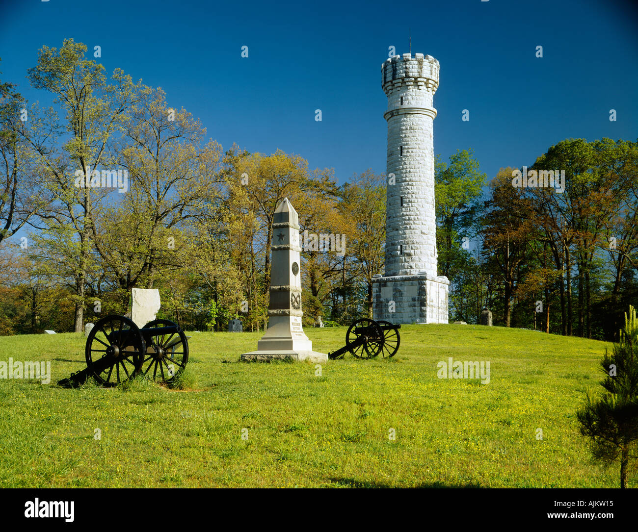 Campo di Battaglia di Chickamauga Georgia USA Foto Stock