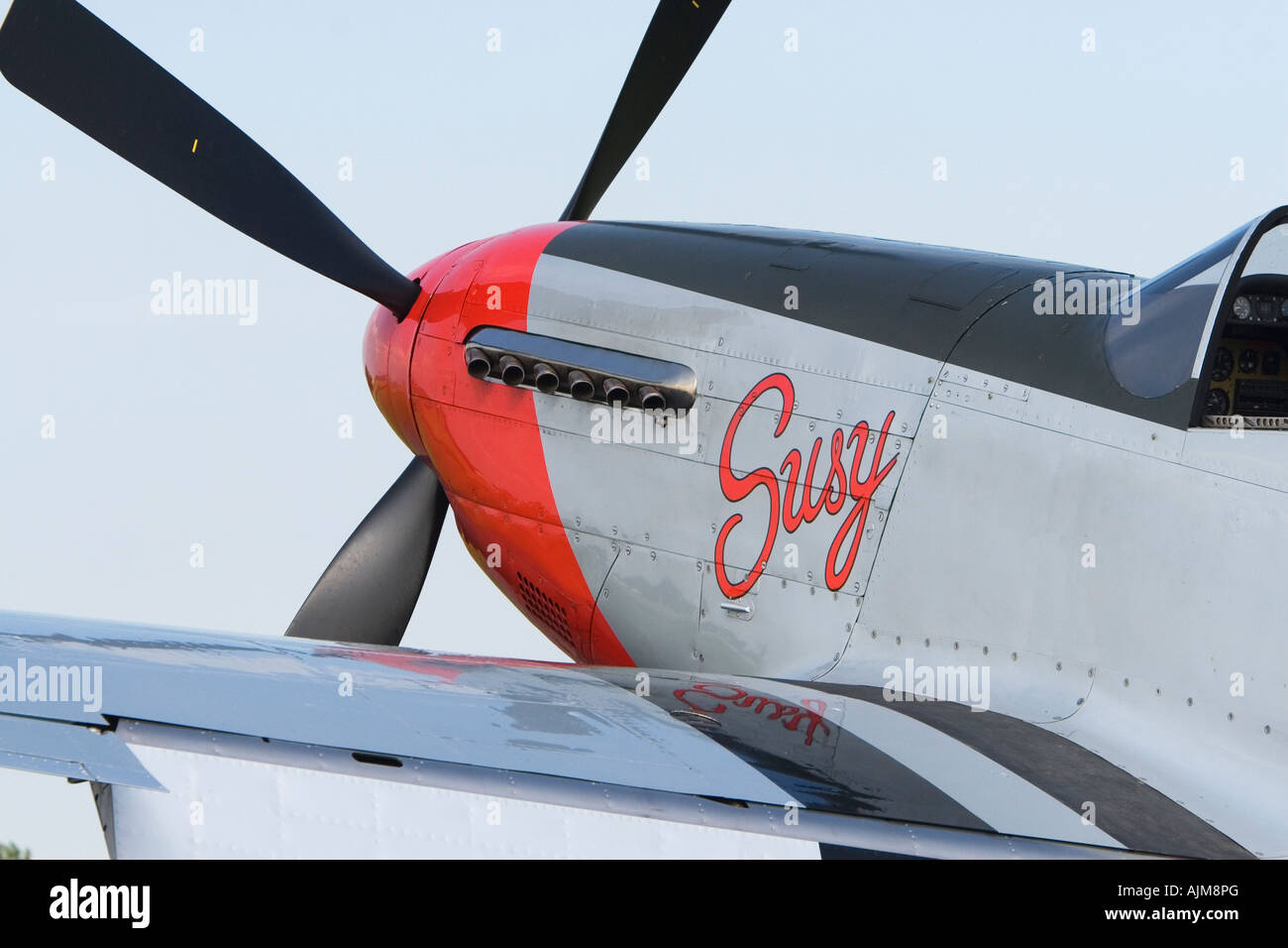 P 51 Mustang G MSTG Suzy Breighton Giugno 2007 Foto Stock
