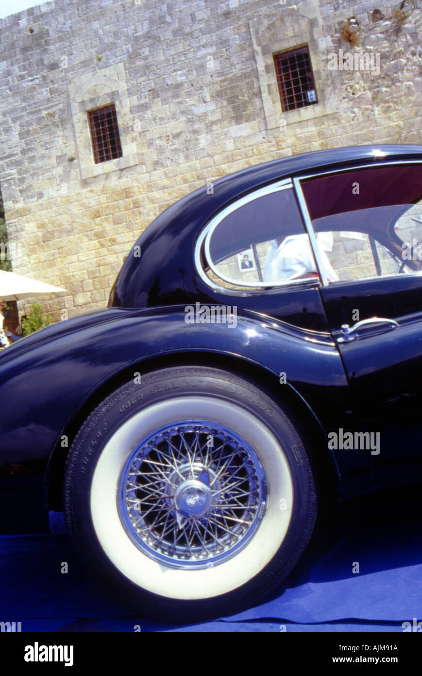 British Classic Car jaguar serie XK 140 conventry vincitore nero modello lemans 1951 3 Foto Stock