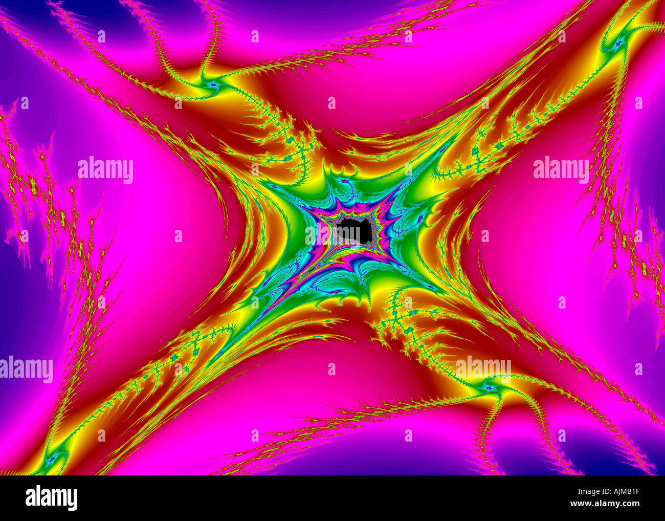 Rappresentazione della matematica complessa iterazione Foto Stock