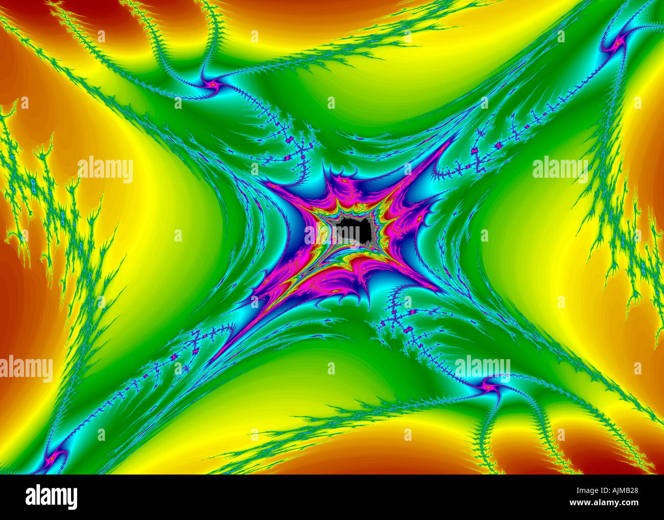 Rappresentazione della matematica complessa iterazione Foto Stock