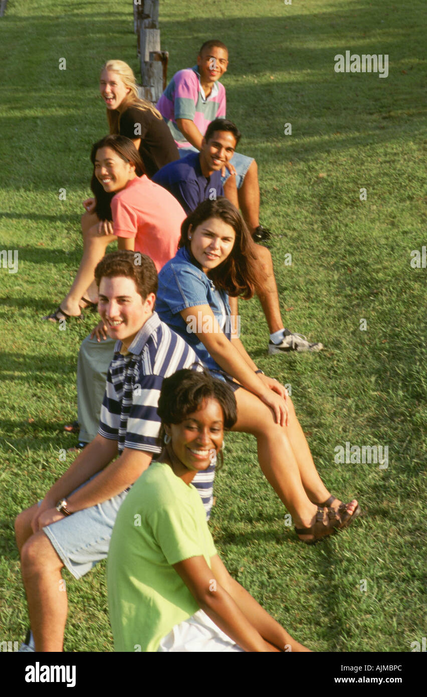 Ragazzi al Summer Camp Foto Stock