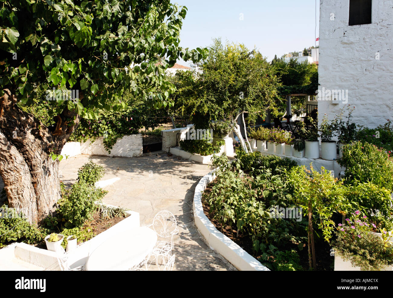 Turco tradizionale giardino, Turchia Foto Stock