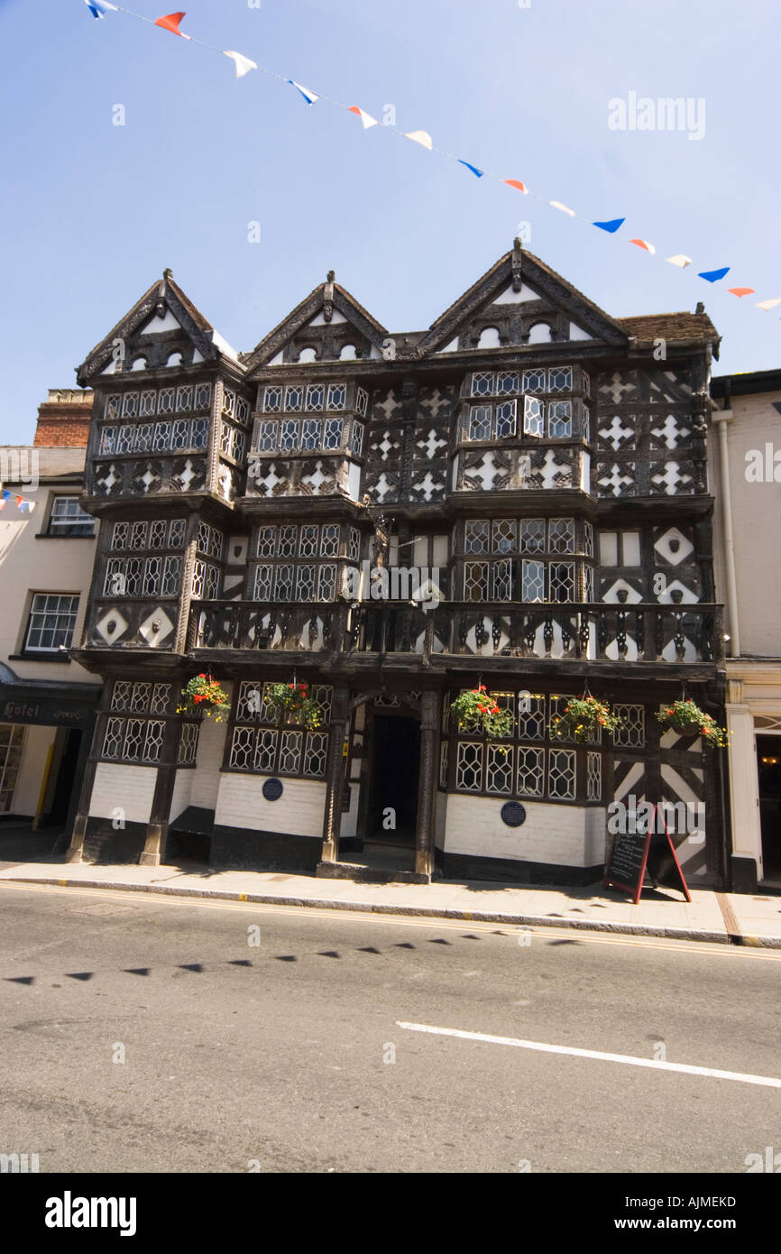 Feathers Hotel Ludlow Shropshire edificio Tudor Foto Stock