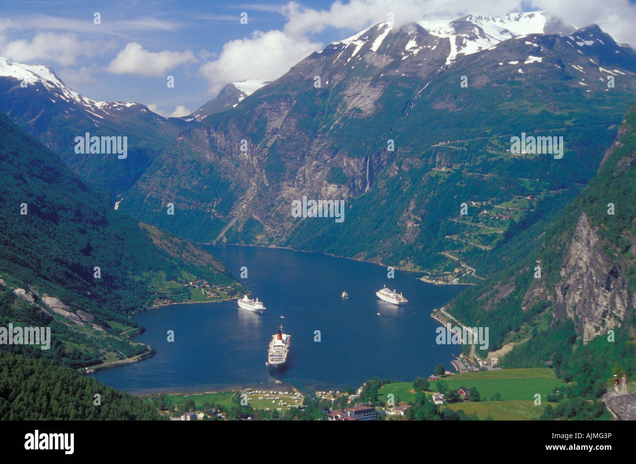 Il Geirangerfjord, Norvegia, l'Europa. Foto Stock