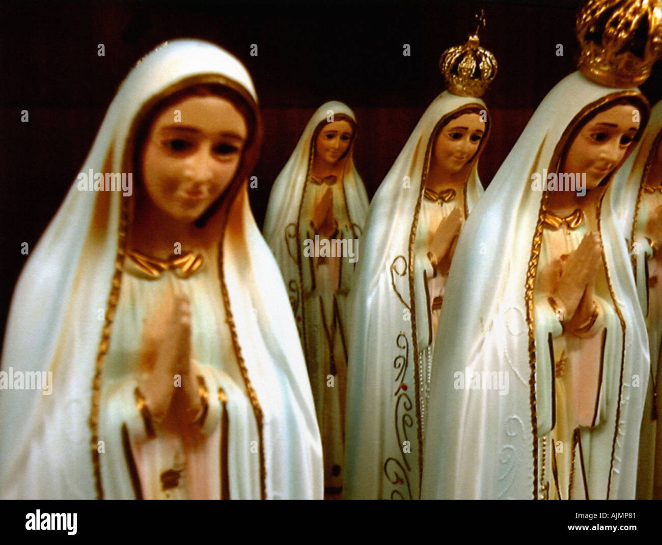 Vergine Maria figurine Foto Stock