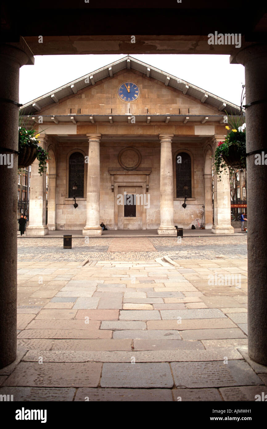 Chiesa di San Paolo in Covent Garden di Londra. Foto Stock