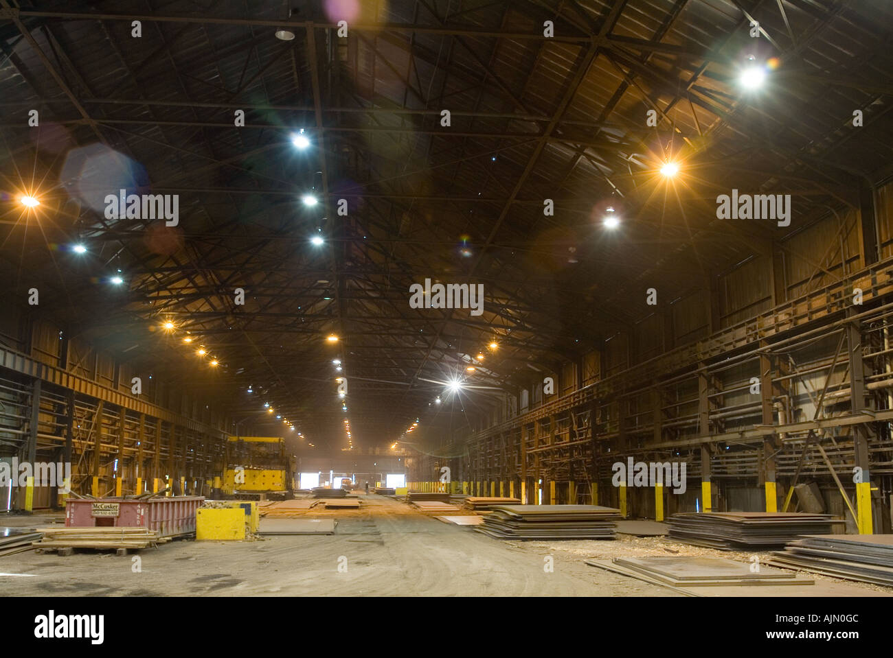 Grande in acciaio industriale di fabbrica del Mulino, Pennsylvania, STATI UNITI D'AMERICA Foto Stock