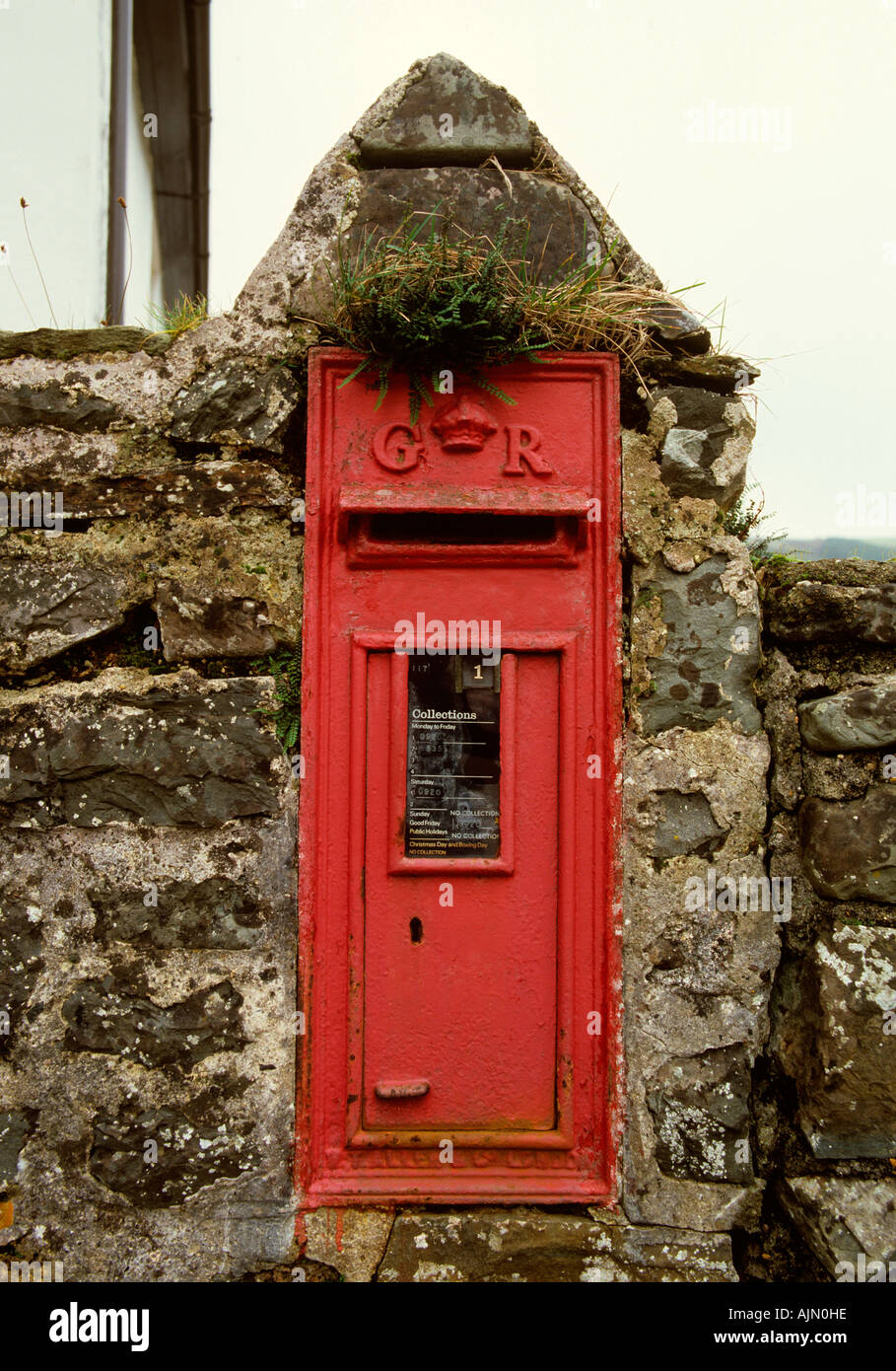 Regno Unito Devon Malmsmead rurale casella postale Foto Stock