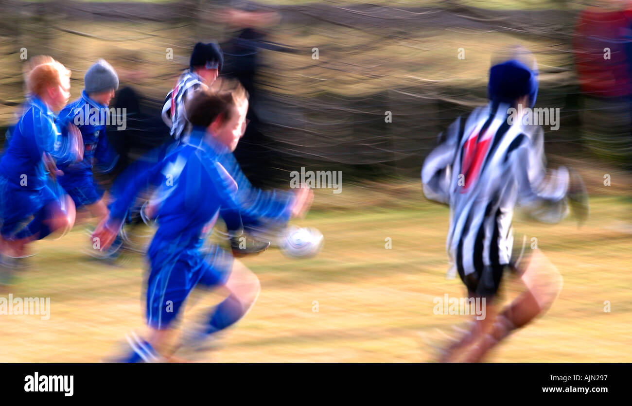 CALCIO JUNIOR Foto Stock