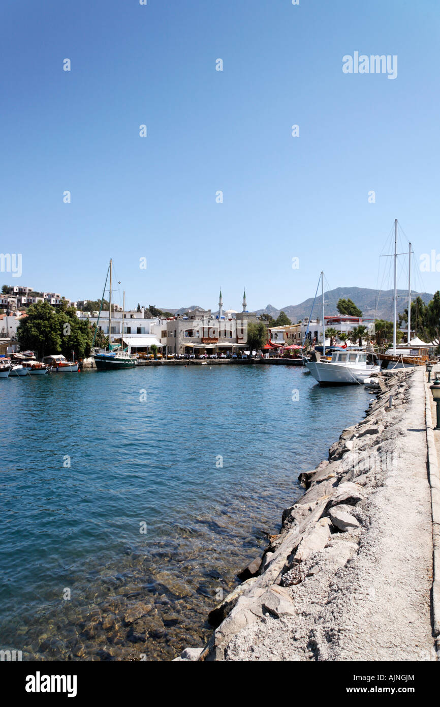 Yalikavak Harbour, penisola di Bodrum, Turchia Foto Stock