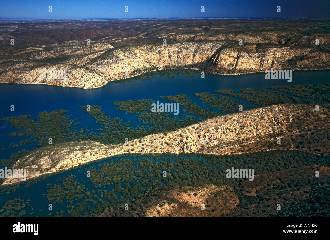 Suono Yampi vicino Koolan Isola Arcipelago Buccaneer NW costa di Kimberley Western Australia in orizzontale Foto Stock