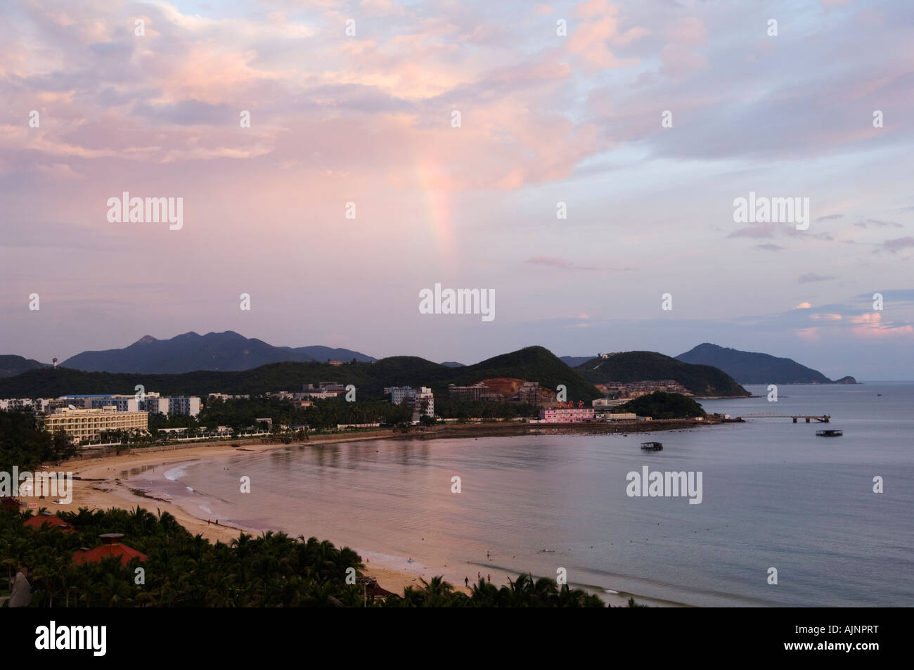 Dadonghai beach area città di Sanya Hainan Provincia Cina Asia Foto Stock