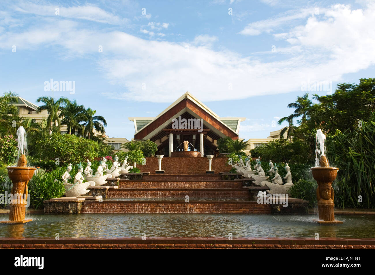 Lo Sheraton Hotel Yalong Bay Sanya Hainan Città Provincia Cina Asia Foto Stock