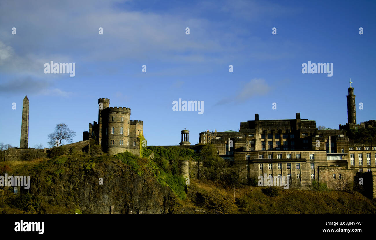 Architettura quartiere Calton, Edimburgo, Scozia Foto Stock