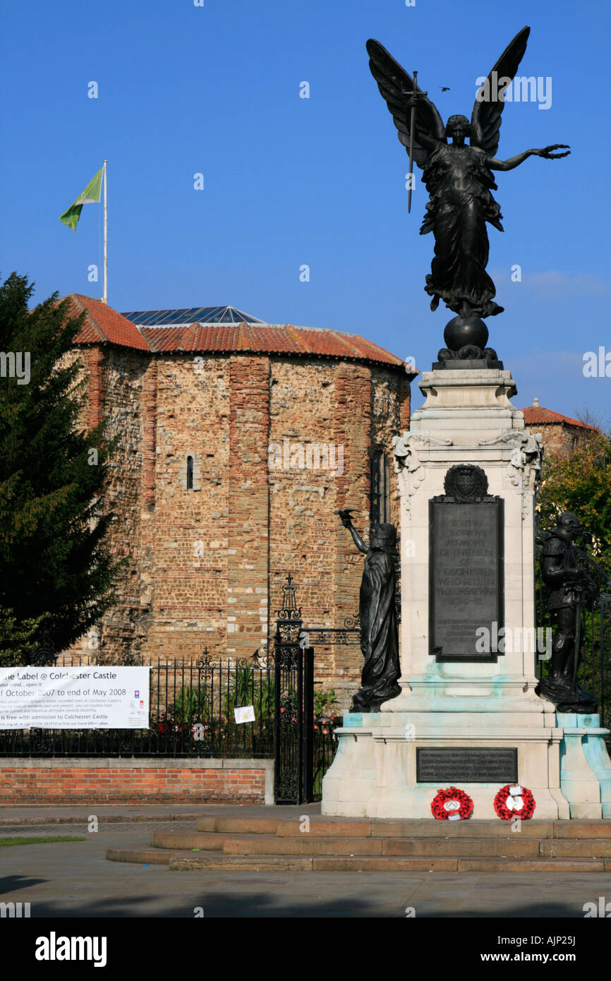 Il castello di Colchester Essex England Regno unito Gb Foto Stock