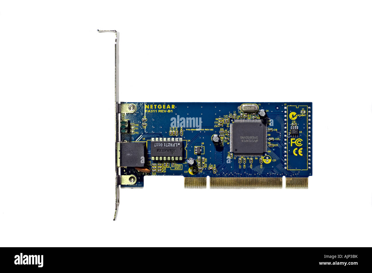 Scheda di interfaccia di rete Ethernet Foto Stock