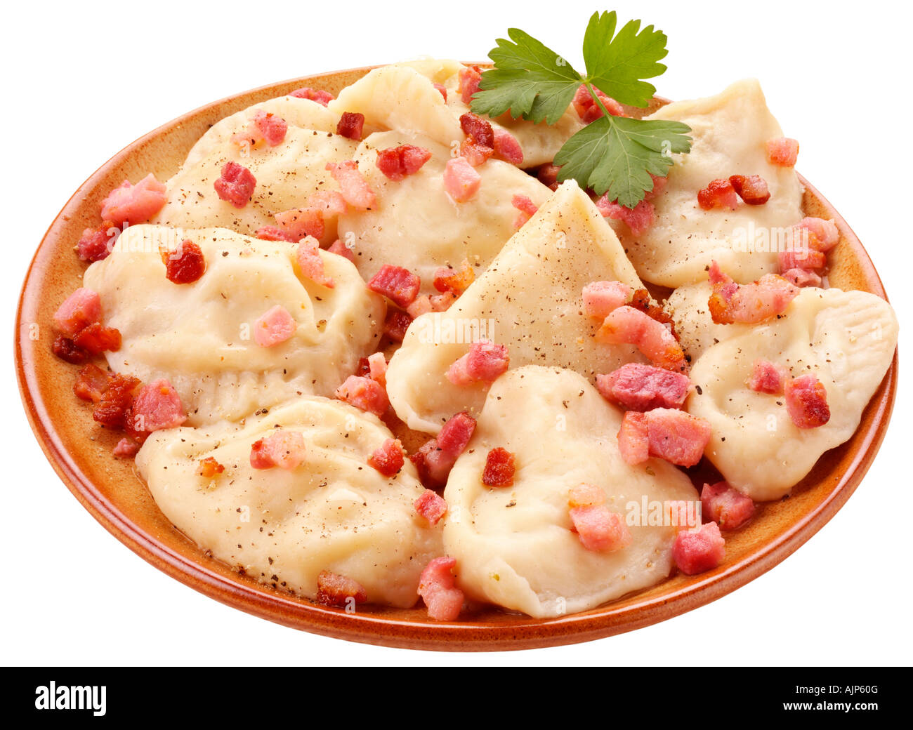 POLISH PIEROGI RUSKIE TAGLIARE Foto Stock