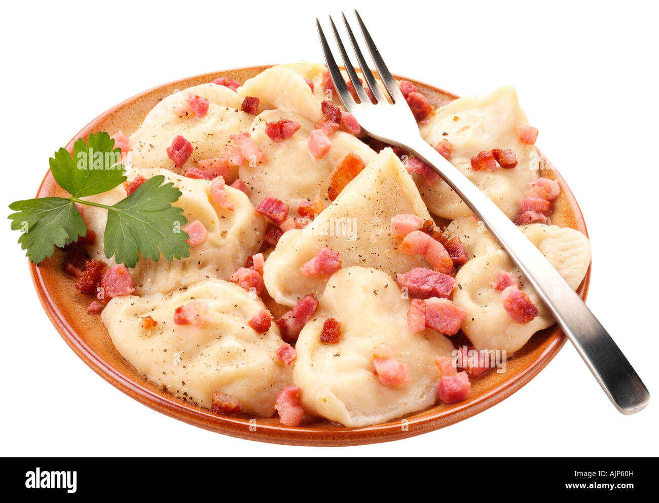 POLISH PIEROGI RUSKIE TAGLIARE Foto Stock