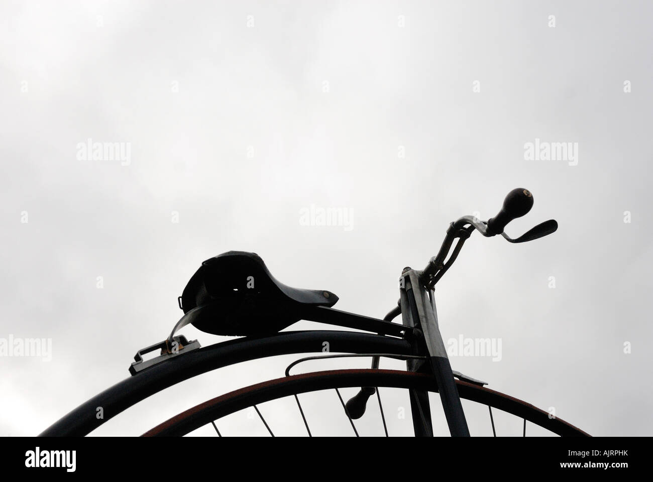 Penny Farthing a Praga Repubblica Ceca Foto Stock