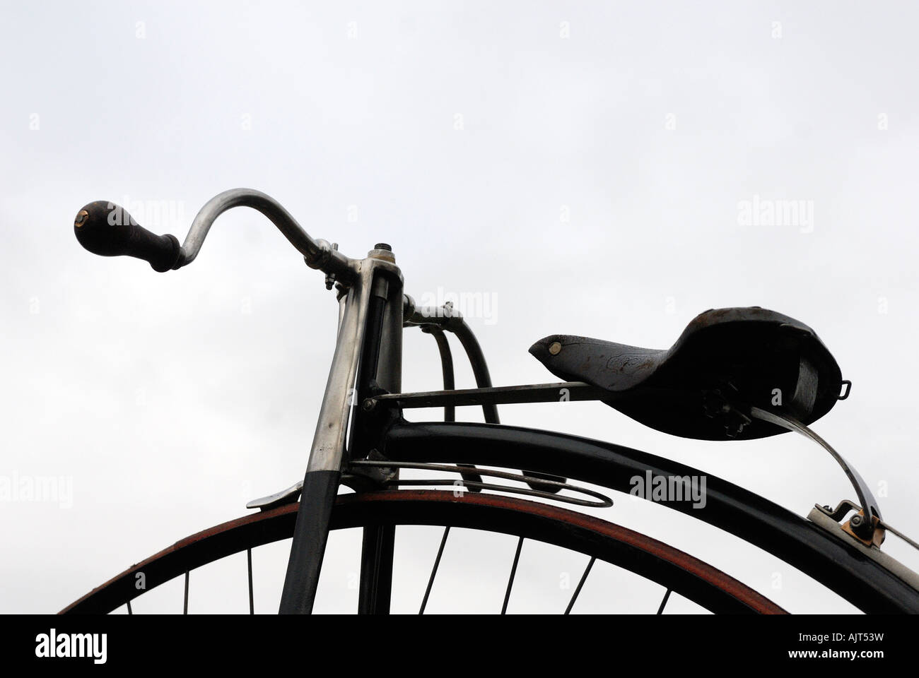 Penny Farthing a Praga Repubblica Ceca Foto Stock
