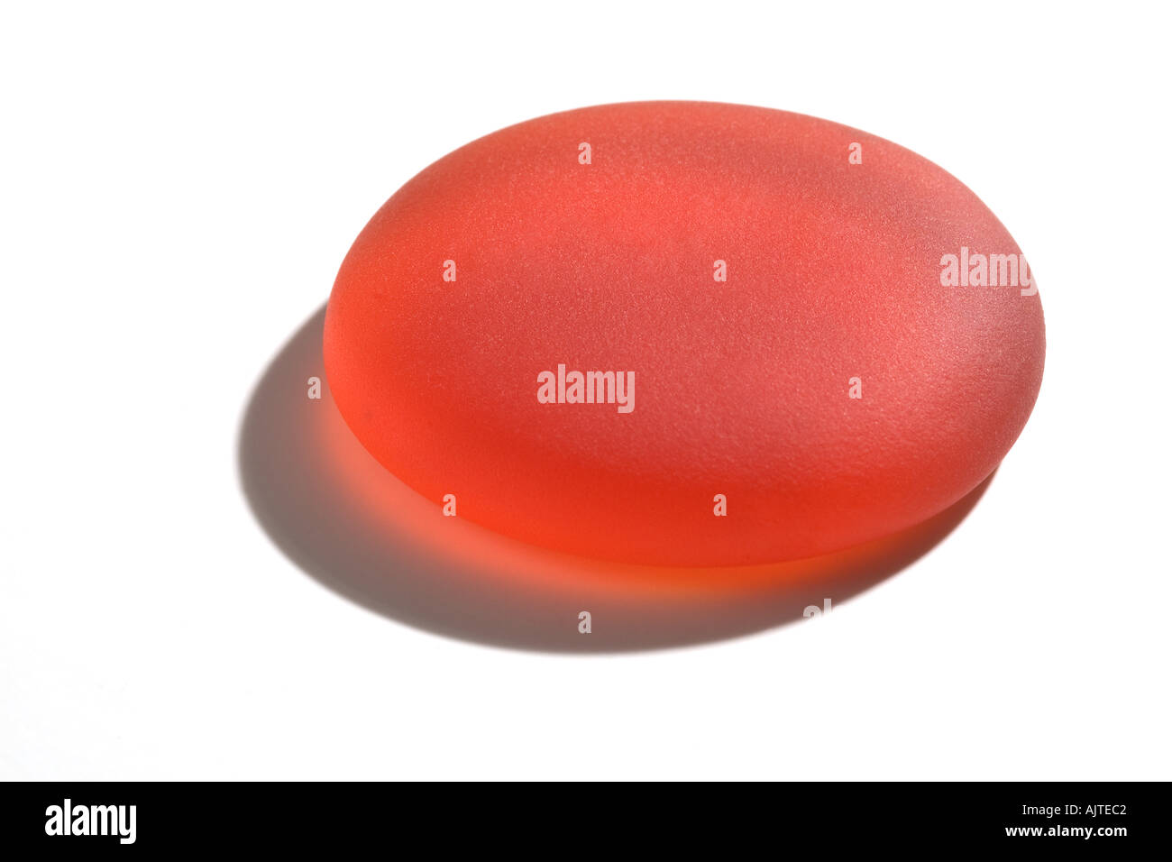 Arancione pietra ovale Foto Stock