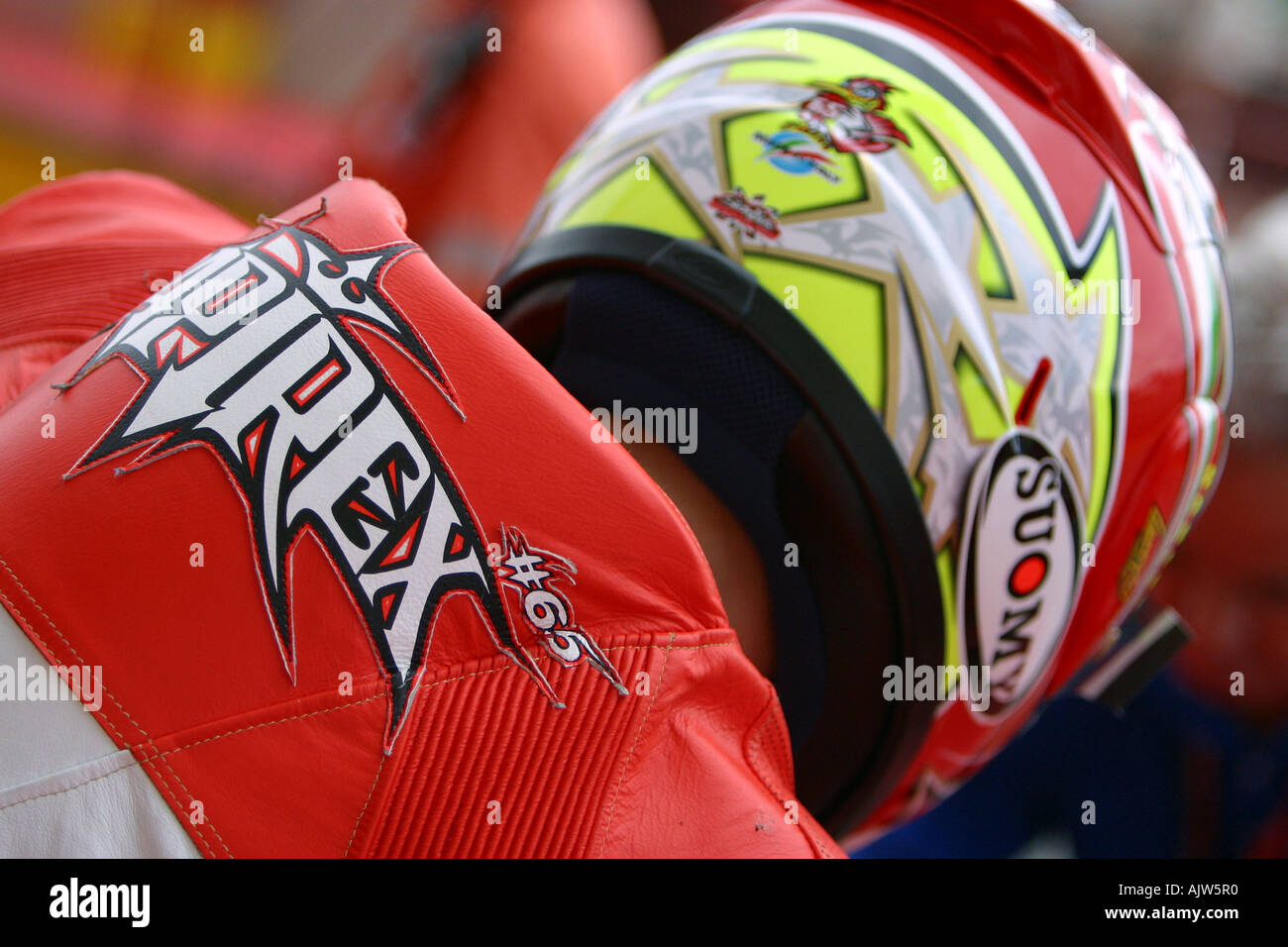 Loris Capirossi motogp italiana moto racing star Foto Stock