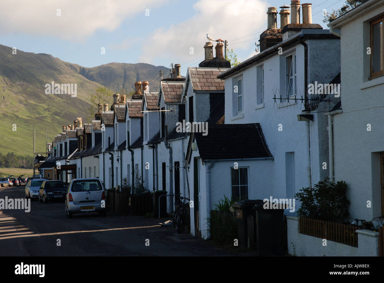 Città Applecross sul suono interno costa atlantica NW Highland Scozia Scotland Foto Stock