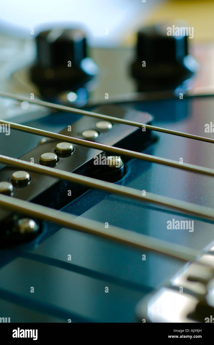 Il parafango Chitarra Basso Foto Stock