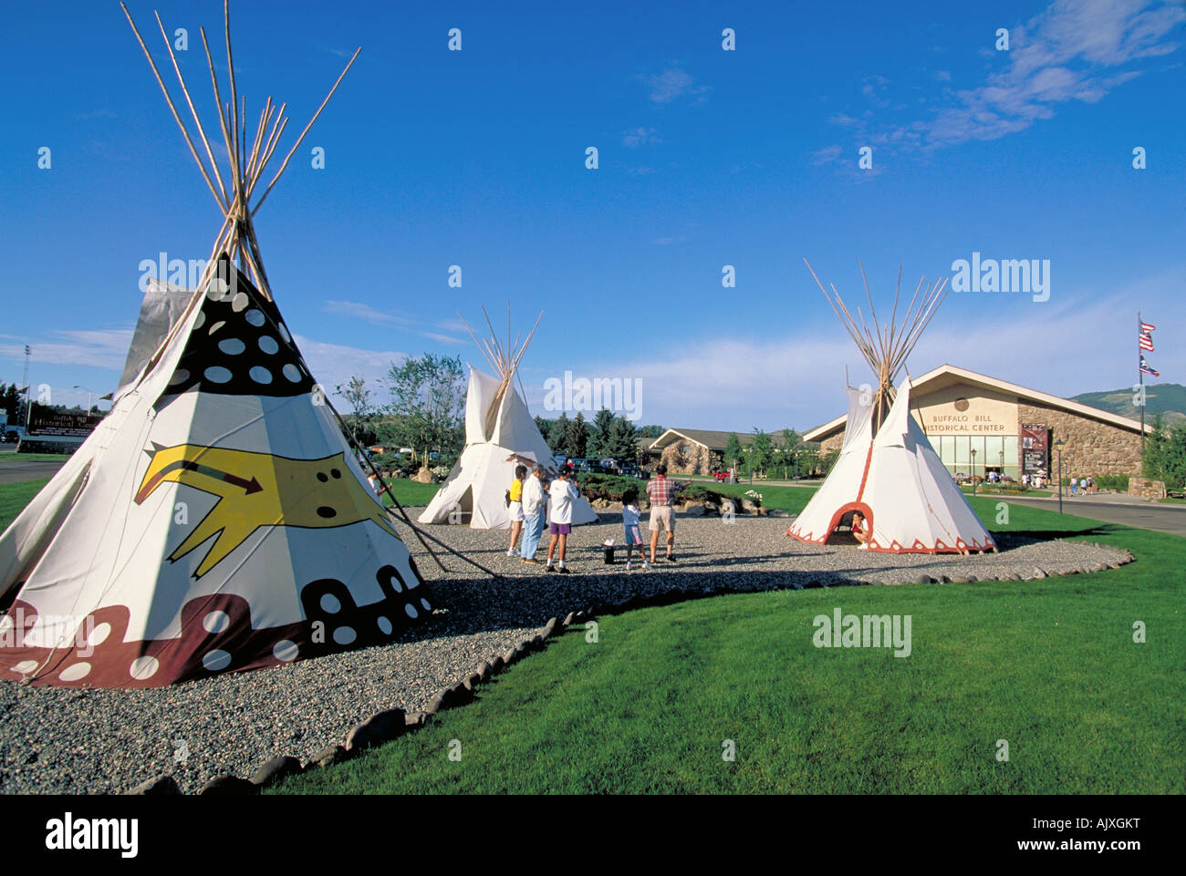 Elk264 2869 Wyoming Cody di Buffalo Bill Centro Storico Foto Stock