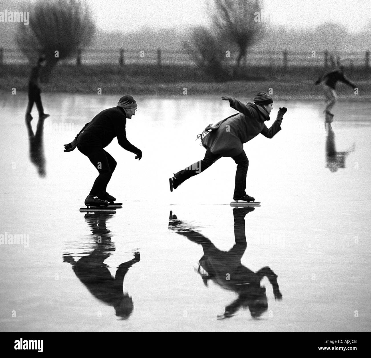 Fen Skaters Cambridgeshire Regno Unito John Robertson 2005 Foto Stock