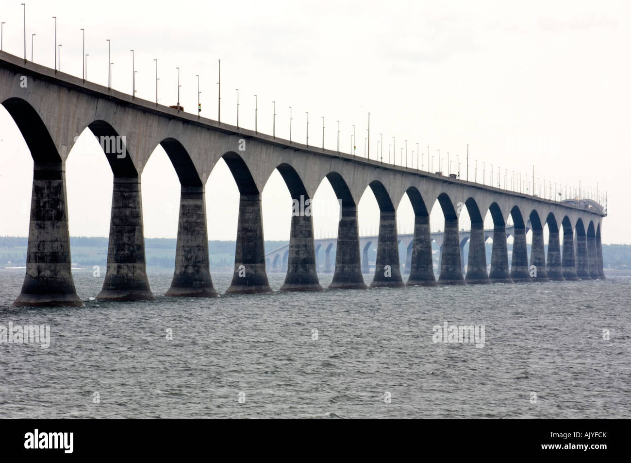 Ponte di confederazione, Cape Tormentine, NB New Brunswick, Canada Foto Stock