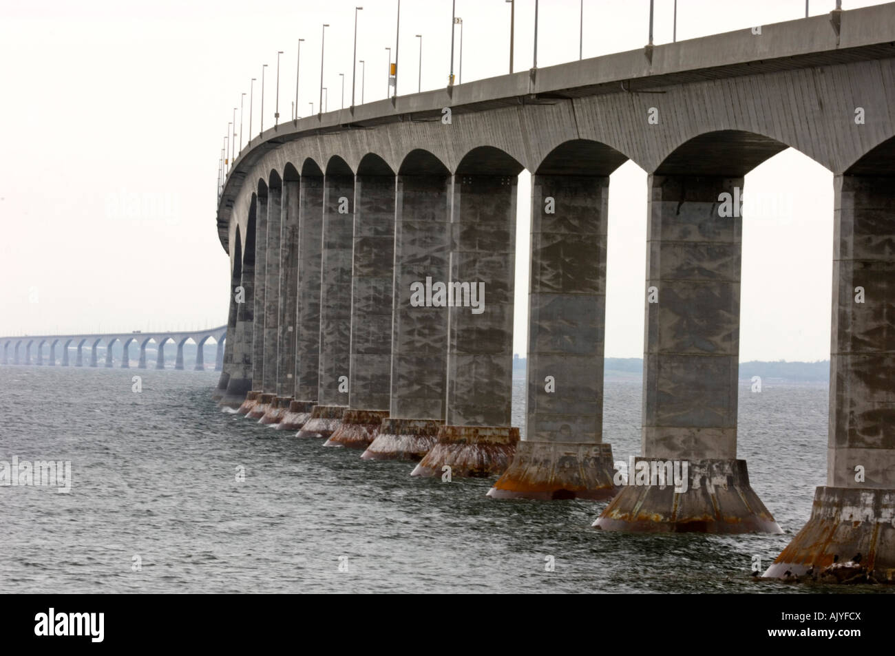 Ponte di confederazione, Cape Tormentine, NB New Brunswick, Canada Foto Stock